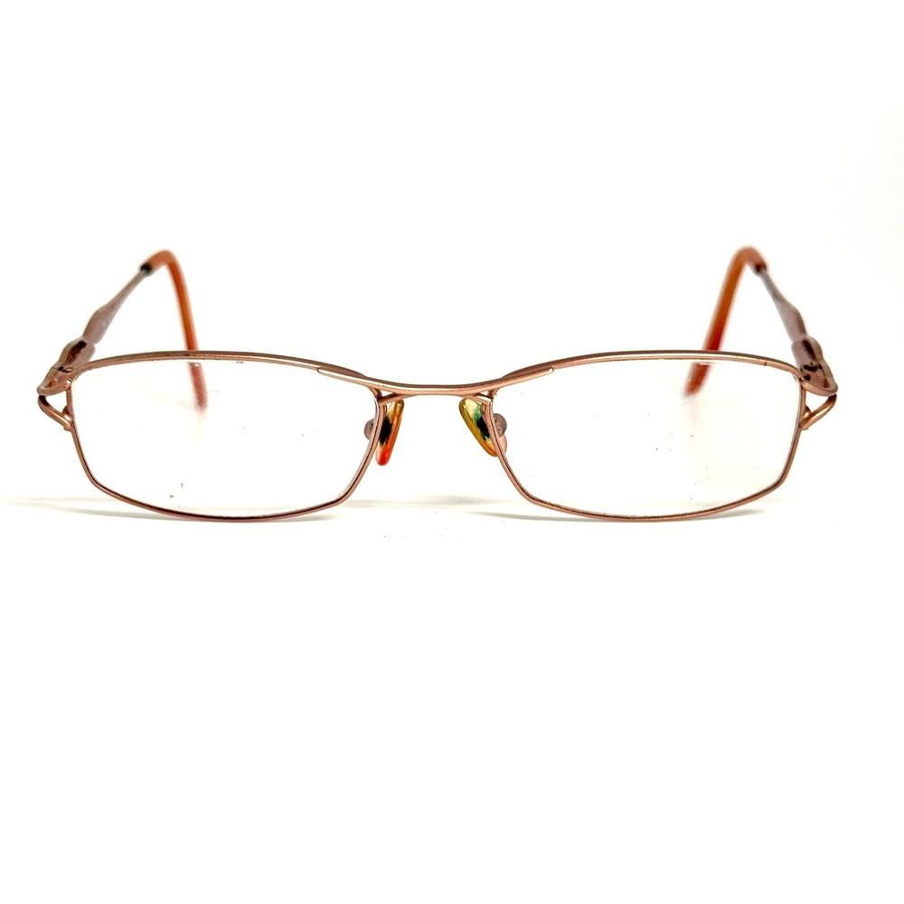 Liz Claiborne L298 Rose Gold Metal Rectangular Eyeglasses Frames 49-18-135 SW8